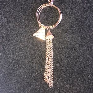 Long hold ring necklace